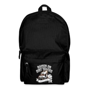Raised On Dirt Tracks Racing Motiv - Backpack - black - Front