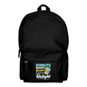 Restauration rapide en donuts - Sac à dos - noir - Devant