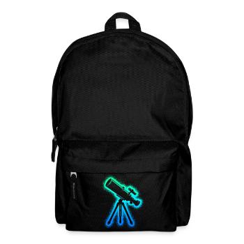 Teleskop Astronom Herren Kinden Jungen Astronomie - Rucksack - Schwarz - Vorne