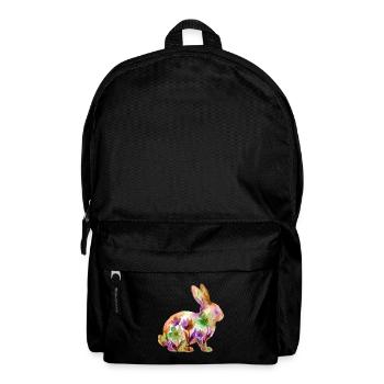 Hase Aquarell Ostern Bunt - Rucksack - Schwarz - Vorne