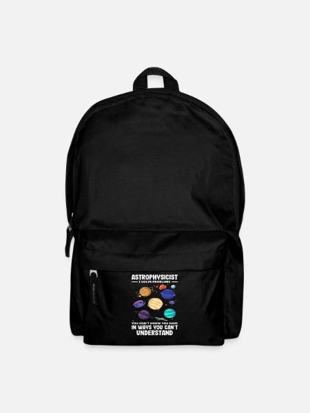 Astrophysiker Problemlöser Lustig Spruch - Rucksack - Schwarz