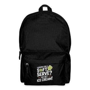 Pickleball Spieler Looking For Soft Serve Dinking - Rucksack - Schwarz - Vorne