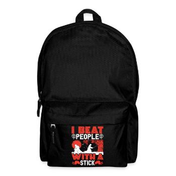  Kenjutsu Ninja Sinobi Swordsman Samurai Martial - Backpack - black - Front