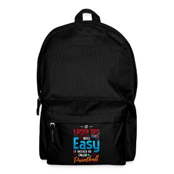Laser Tag Easy Paintball Funny Gaming Design - Backpack - black - Front