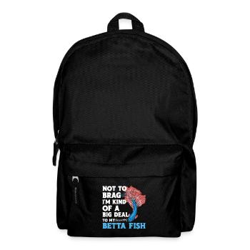  Siamese Fighting Fish Tank Owner Aquarium Betta - Backpack - black - Front