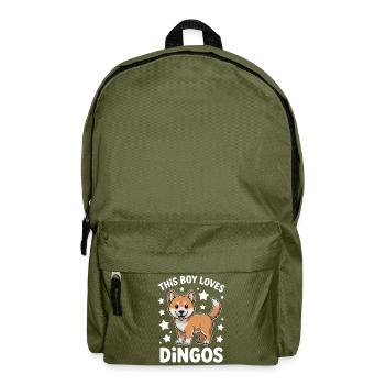 Dingo Sprüche Dingos Lustiges Dingo Geschenk - Rucksack - Olivgrün - Vorne