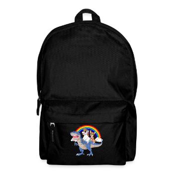 Chemise de dinosaure licorne chihuahua - Sac à dos - noir - Devant