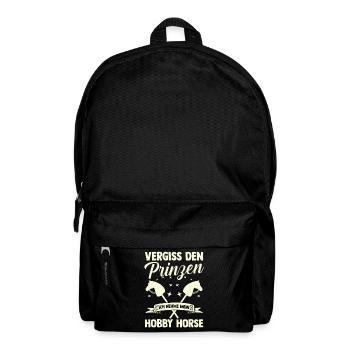 Steckenpferd Hobbyhorse Hobby Horsing - Rucksack - Schwarz - Vorne