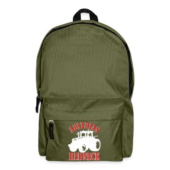 Austrian Redneck – Alpine style with tractor and beer - Backpack - olive green - Front