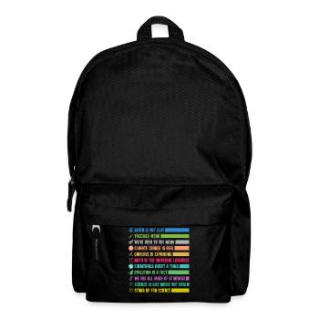 Déclarations scientifiques colorées - Sac à dos - noir - Devant