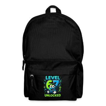 Level 67 Unlocked Six Seven Italian Brainrot Gamer - Rucksack - Schwarz - Vorne
