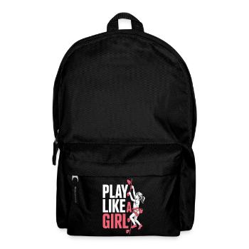 Joue comme une fille Chemise escalade Sports féminins - Sac à dos - noir - Devant
