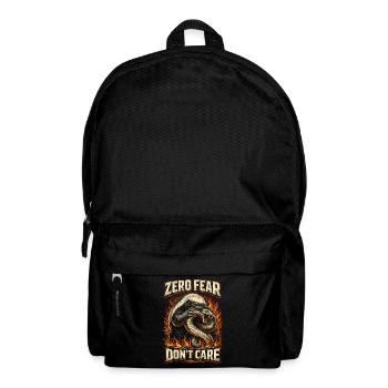 Honigdachs Honey Badger Tier Zéro Peur S’en Fichent - Sac à dos - noir - Devant