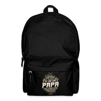 Kranführer Papa - Rucksack - Schwarz - Vorne