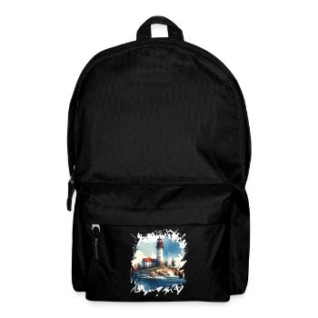 Leuchtturm - Rucksack - Schwarz - Vorne