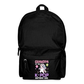 Grandpa Of The K Pop Birthday Girl - Backpack - black - Front
