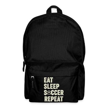 Eat Sleep Soccer Repeat Football Fan - Backpack - black - Front