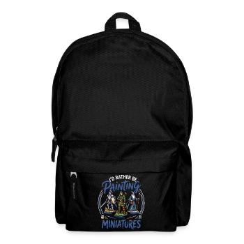 Je préfère peindre des miniatures - Sac à dos - noir - Devant