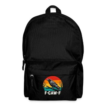 F-Caw-F Corbeau Corbeau Humour Gothique Noir Gothique Drôle - Sac à dos - noir - Devant