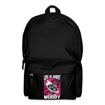 Quad ATV Woman Girl Four Wheeler - Backpack - black - Front