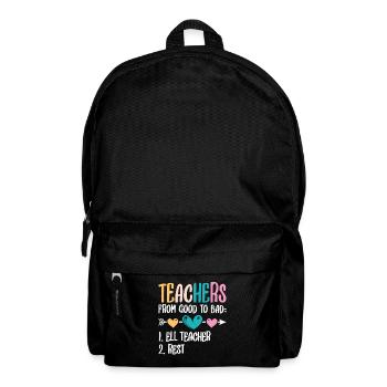 ELL-Lehrer englische Sprache - Rucksack - Schwarz - Vorne