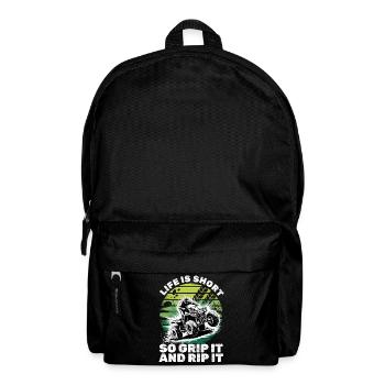Quad ATV Boy Men Four Wheeler - Backpack - black - Front