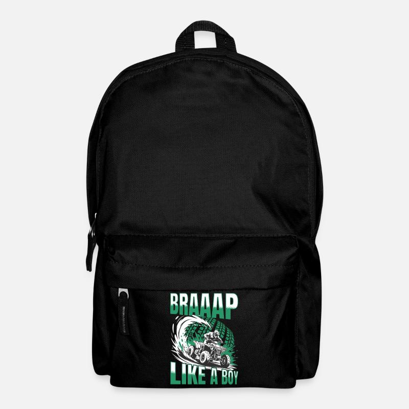 Quad ATV Boy Men Four Wheeler - Rucksack - Schwarz