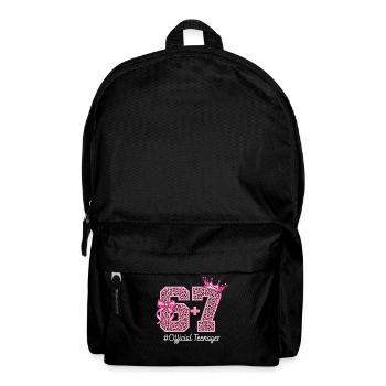 13. Geburtstags-Shirt Lustiges Meme 67 Geburtstag 13 - Rucksack - Schwarz - Vorne