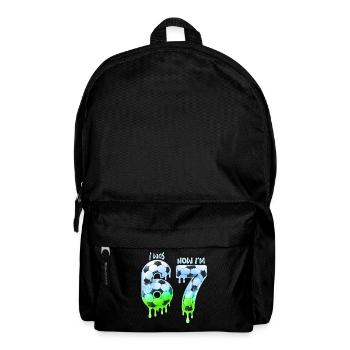 7. Geburtstag Fußball, Shirt, IM-Shirt, Jahre, T-Shir - Rucksack - Schwarz - Vorne
