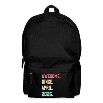 Großartig seit April 2026 - Rucksack - Schwarz - Vorne