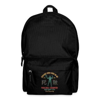 Pickleball-Spieler serviert gut an mir, Liebling. - Rucksack - Schwarz - Vorne