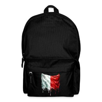 Maltese Flag Colorful Paint - Backpack - black - Front