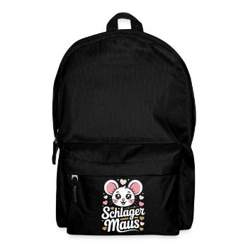 Schlager Maus Party Crew JGA Frauen Schlagermaus - Rucksack - Schwarz - Vorne