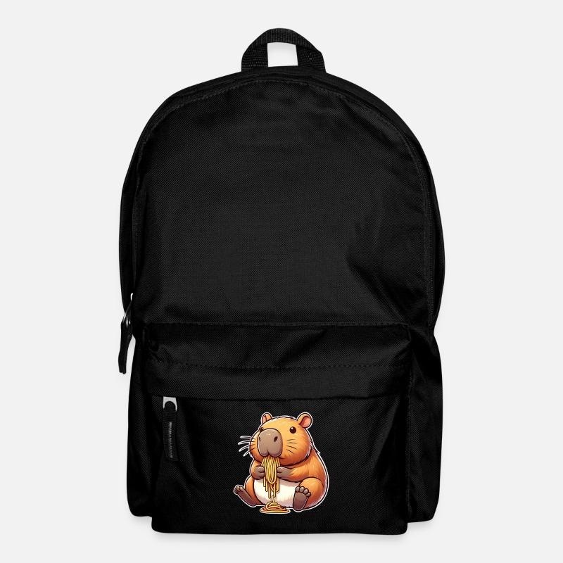 Capybara Pasta - Rucksack - Schwarz