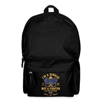 Pickleball-lustiger Spieler Pickle Ball Ich bin ein Dinker - Rucksack - Schwarz - Vorne