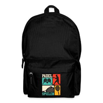 Padel Sport PLAY PADEL Lustiges - Rucksack - Schwarz - Vorne