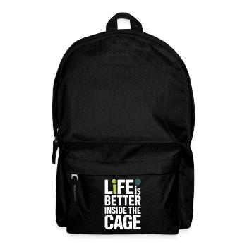 Padel Spieler Life Is Better Inside The Cage Padel - Rucksack - Schwarz - Vorne