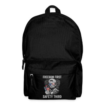 La liberté d’abord, la sécurité troisièmement, Lin - Sac à dos - noir - Devant