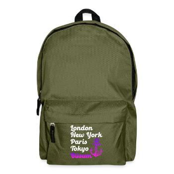 Büsumer LONDON NEW YORK PARIS TOKYO BÜSUM - Backpack - olive green - Front