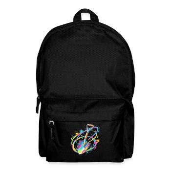 Farbexplosion Gartenschaufel Illustration - Rucksack - Schwarz - Vorne