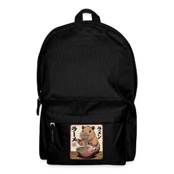 Capybara Ramen Noodle Art - Backpack - black - Front