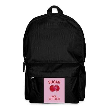 Sweet Sugar Love Rose Candy Humor Shirt - Sac à dos - noir - Devant