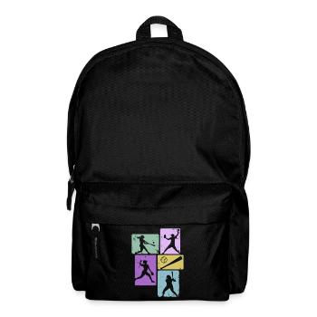 Baseball Mädchen Frauen Softball Spieler - Rucksack - Schwarz - Vorne