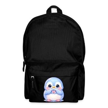 Zarter Pinguin Herzfreund - Rucksack - Schwarz - Vorne