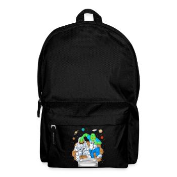 Alien Astronaut Gaming-Shirt - Rucksack - Schwarz - Vorne