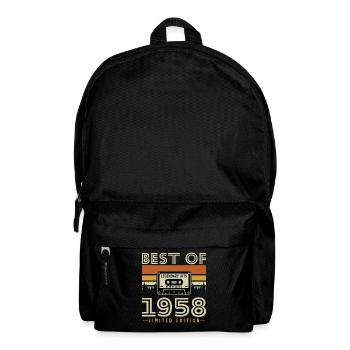 1958 Vintage Retro Birthday Gift - Backpack - black - Front