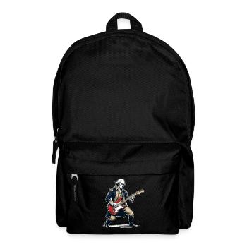 George Washington Playing Electric Guitar Rocker - Rucksack - Schwarz - Vorne
