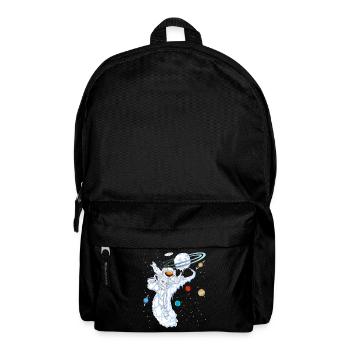 Astronaut Skiing Planet Shirt - Backpack - black - Front