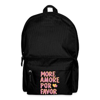 More amore por favor - Rucksack - Schwarz - Vorne
