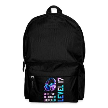 17. Geburtstag Junge Mädchen Teenager Level 17 - Rucksack - Schwarz - Vorne